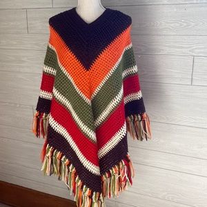 Handmade crochet autumn colors shawl. OS ❤️